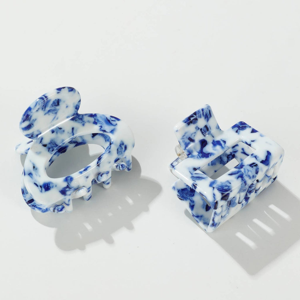 Coastal Blue Mini Claw Clips